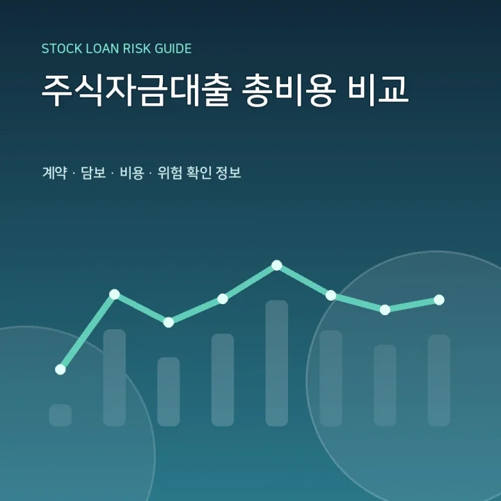 주식자금대출 총비용 비교