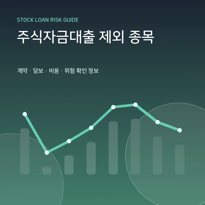 주식자금대출 제외 종목