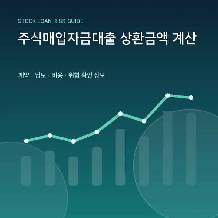 주식매입자금대출 상환금액 계산