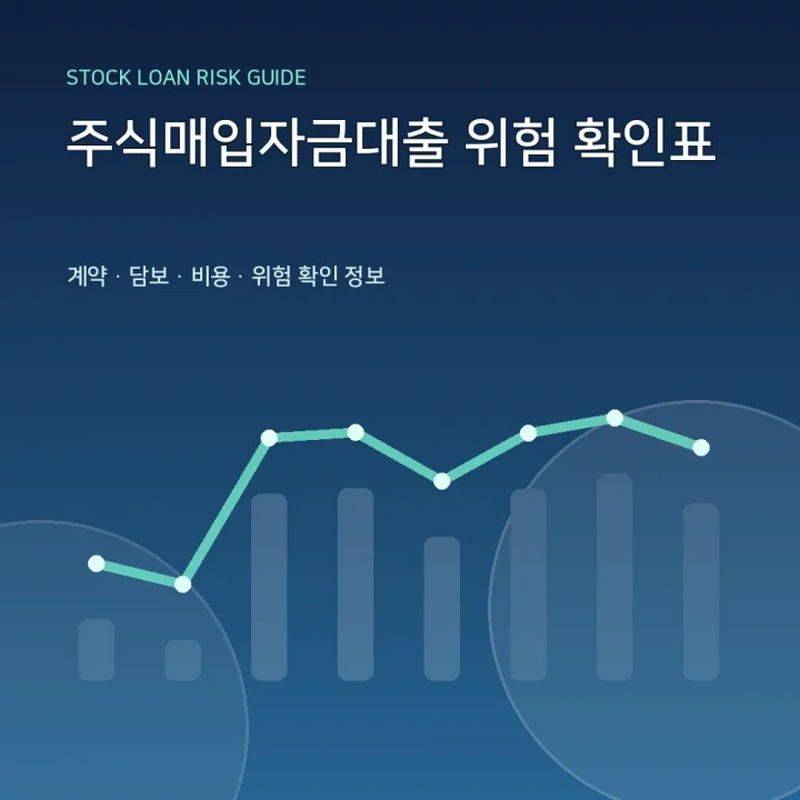 주식매입자금대출 위험 확인표
