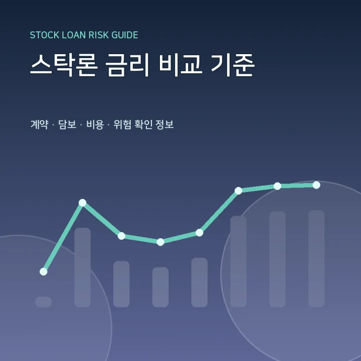 스탁론 금리 비교 기준