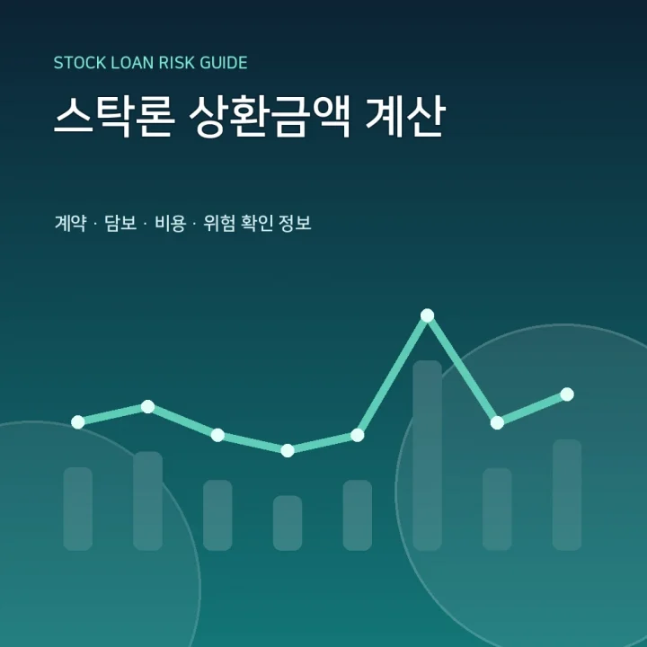 스탁론 상환금액 계산