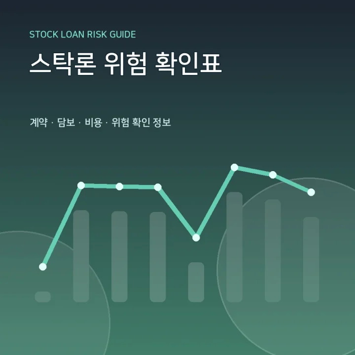 스탁론 위험 확인표
