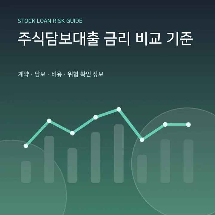주식담보대출 금리 비교 기준