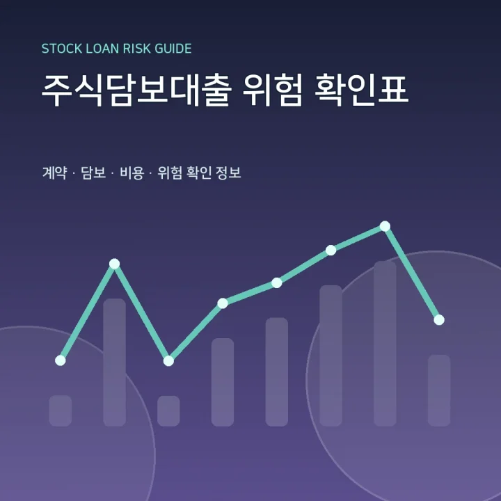 주식담보대출 위험 확인표