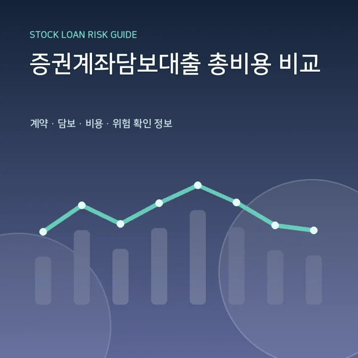 증권계좌담보대출 총비용 비교