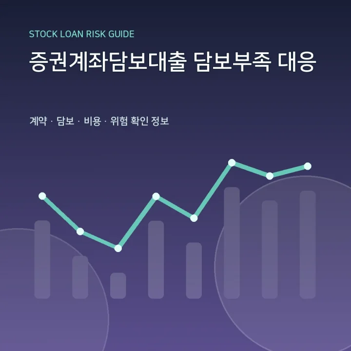 증권계좌담보대출 담보부족 대응