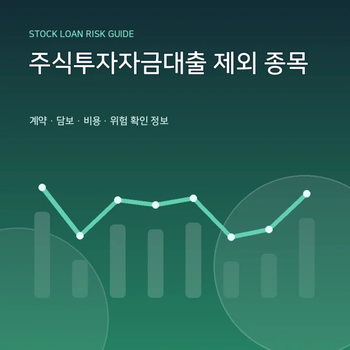 주식투자자금대출 제외 종목
