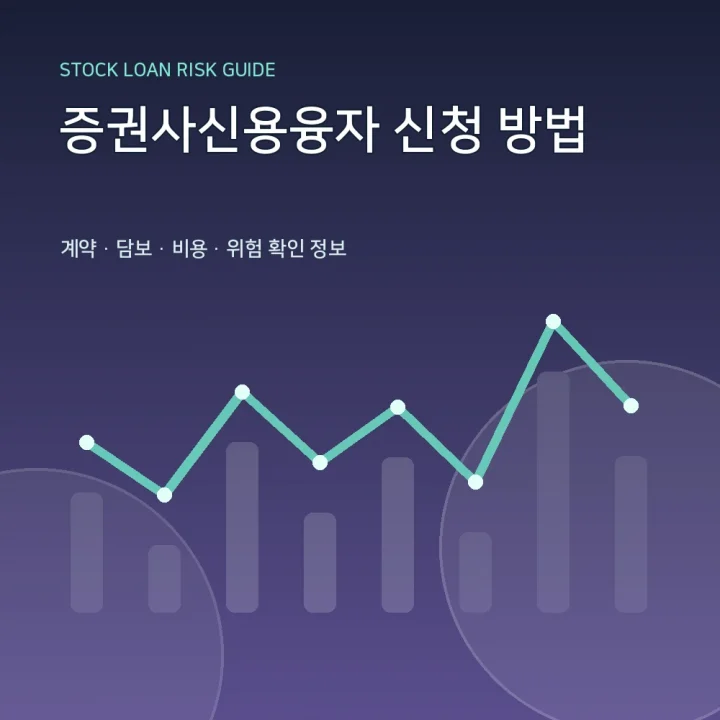 증권사신용융자 신청 방법