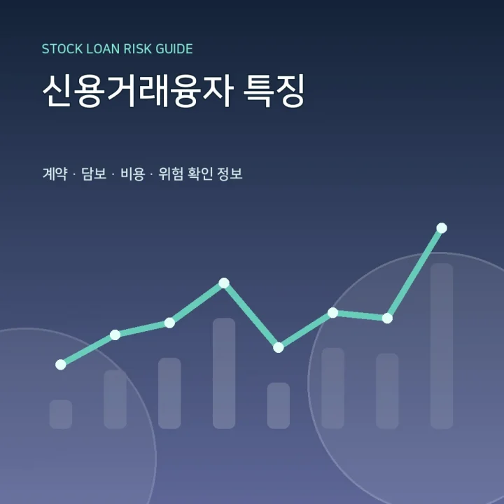 신용거래융자 특징