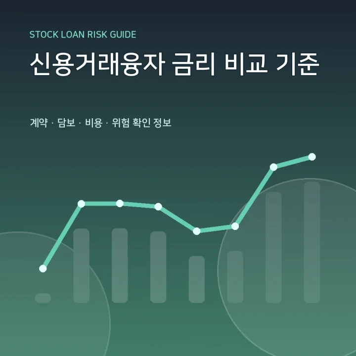 신용거래융자 금리 비교 기준