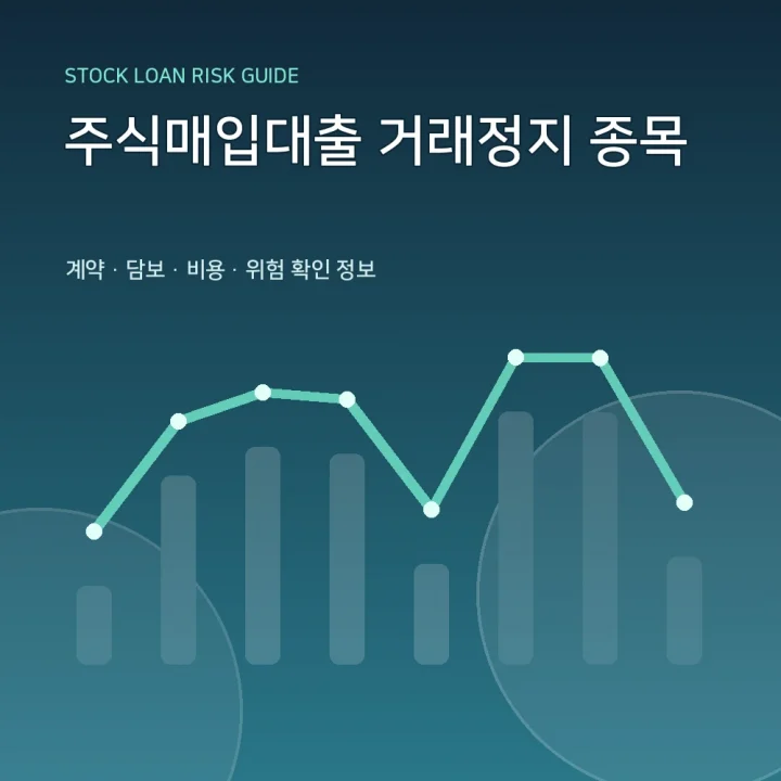 주식매입대출 거래정지 종목