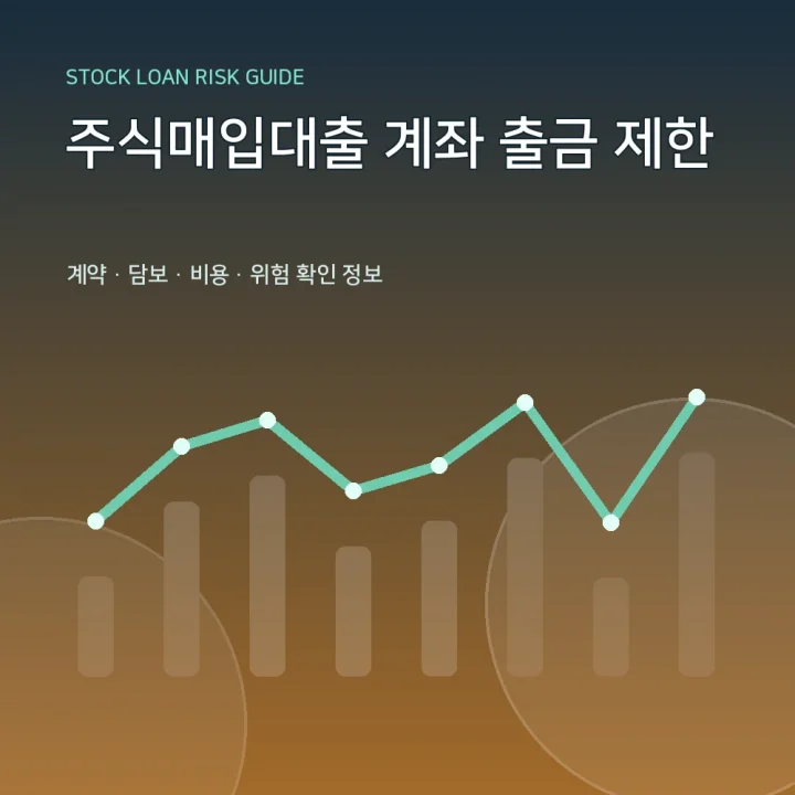 주식매입대출 계좌 출금 제한