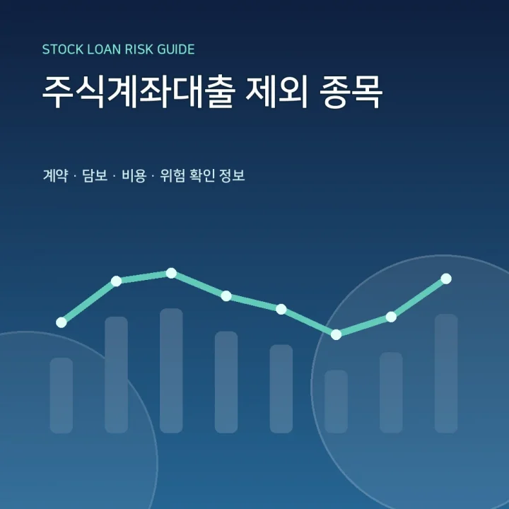 주식계좌대출 제외 종목